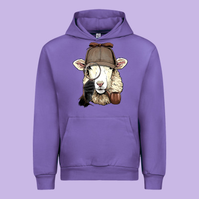 Detective Sheep Lamb Spy Investigator Farmer Sheep Lover 53 Urban Hoodie Designed By Artmosaic