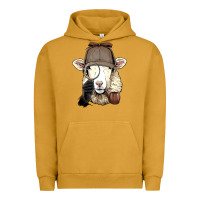 Pigment Peanut Butter Detective Sheep Lamb Spy Investigator Farmer Sheep Lover 53 Urban Hoodie - ArtMosaic