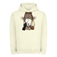 Pigment Pistachio Detective Sheep Lamb Spy Investigator Farmer Sheep Lover 53 Urban Hoodie - ArtMosaic