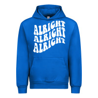 Cobalt alright alright alright Urban Hoodie - ArtMosaic