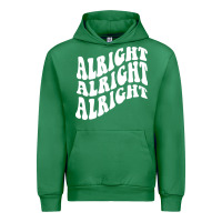 Emerald alright alright alright Urban Hoodie - ArtMosaic