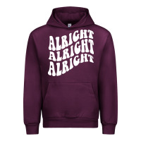 Mauve Wine alright alright alright Urban Hoodie - ArtMosaic