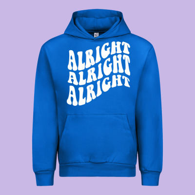 Alright Alright Alright Urban Hoodie Designed By Artmosaic