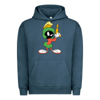 Pigment Midnight Navy marvin the martian looney Urban Hoodie - ArtMosaic
