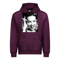 Mauve Wine my name is bjork [tw] Urban Hoodie - ArtMosaic