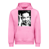 Fuchsia Pink my name is bjork [tw] Urban Hoodie - ArtMosaic