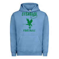 Pigment Pebble Blue steagles football est 1943 phil phit combine team pullover hoodie Urban Hoodie - ArtMosaic