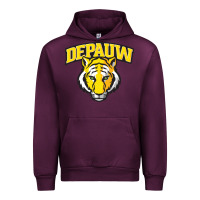 Mauve Wine depauw clubs Urban Hoodie - ArtMosaic