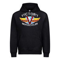 Black Victory Motorcycles Urban Hoodie - ArtMosaic
