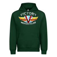 Forest Green Victory Motorcycles Urban Hoodie - ArtMosaic