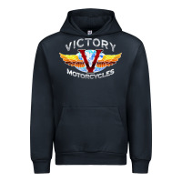 Navy Victory Motorcycles Urban Hoodie - ArtMosaic