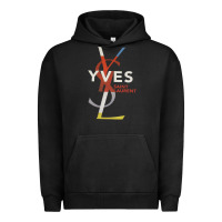 Pigment Black yvessaintlaurent Urban Hoodie - ArtMosaic