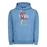 Pigment Pebble Blue yvessaintlaurent Urban Hoodie - ArtMosaic