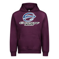 Mauve Wine Crownline Boats Urban Hoodie - ArtMosaic