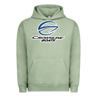 Pigment Oil Green Crownline Boats Urban Hoodie - ArtMosaic