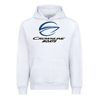 White Crownline Boats Urban Hoodie - ArtMosaic