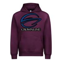 Mauve Wine Crownline Boats Urban Hoodie - ArtMosaic
