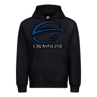 Black Crownline Boats Urban Hoodie - ArtMosaic
