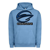 Pigment Pebble Blue Crownline Boats Urban Hoodie - ArtMosaic