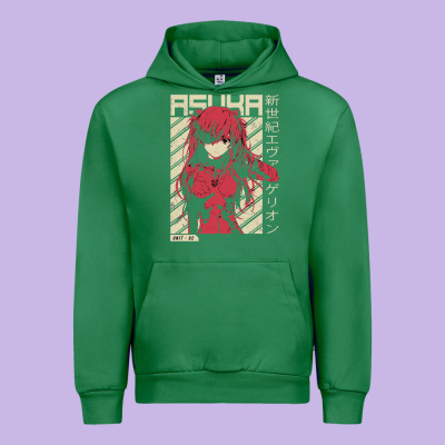 Asuka Evangelion Urban Hoodie Designed By Artmosaic