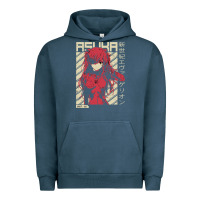 Pigment Midnight Navy asuka evangelion Urban Hoodie - ArtMosaic