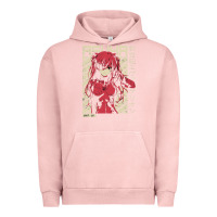 Pigment Salmon asuka evangelion Urban Hoodie - ArtMosaic