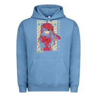 Pigment Pebble Blue asuka evangelion Urban Hoodie - ArtMosaic