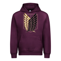 Mauve Wine Shingekis no kyojinn Urban Hoodie - ArtMosaic