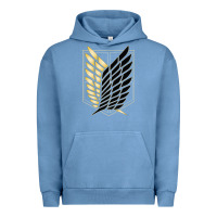 Pigment Pebble Blue Shingekis no kyojinn Urban Hoodie - ArtMosaic