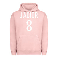 Pigment Salmon j’adior 8 Urban Hoodie - ArtMosaic