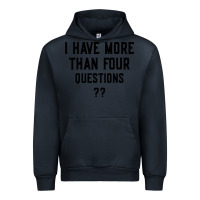 Navy i have more than four questions Urban Hoodie - ArtMosaic