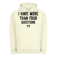 Pigment Pistachio i have more than four questions Urban Hoodie - ArtMosaic