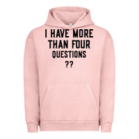 Pigment Salmon i have more than four questions Urban Hoodie - ArtMosaic