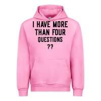 Fuchsia Pink i have more than four questions Urban Hoodie - ArtMosaic