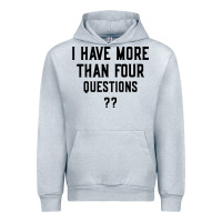 Heather Grey i have more than four questions Urban Hoodie - ArtMosaic