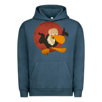 Pigment Midnight Navy beaky buzzard 1 Urban Hoodie - ArtMosaic