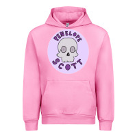 Fuchsia Pink Penelope Scott Skeleton Urban Hoodie - ArtMosaic