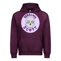 Mauve Wine Penelope Scott Skeleton Urban Hoodie - ArtMosaic