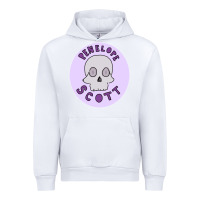 White Penelope Scott Skeleton Urban Hoodie - ArtMosaic