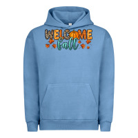 Pigment Pebble Blue Welcome Fall Urban Hoodie - RanaPortraitStore