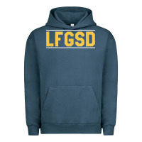 Pigment Midnight Navy Exclusive Brown LFGSD Official Fun Design T Shirt Urban Hoodie - ArtMosaic