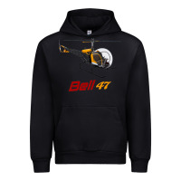 Black bell 47 helicopter Urban Hoodie - ArtMosaic