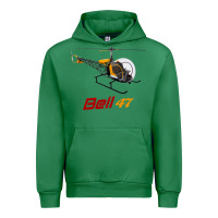 Emerald bell 47 helicopter Urban Hoodie - ArtMosaic