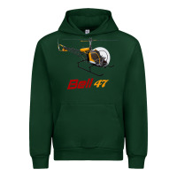 Forest Green bell 47 helicopter Urban Hoodie - ArtMosaic