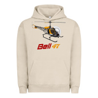 Pigment French Oak bell 47 helicopter Urban Hoodie - ArtMosaic
