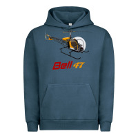 Bell 47 Helicopter Urban Hoodie | Teevron