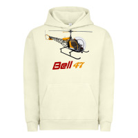 Pigment Pistachio bell 47 helicopter Urban Hoodie - ArtMosaic