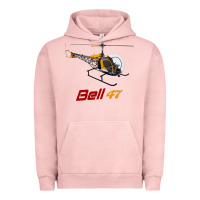 Pigment Salmon bell 47 helicopter Urban Hoodie - ArtMosaic