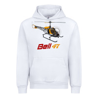 White bell 47 helicopter Urban Hoodie - ArtMosaic