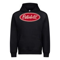 Black peterbilt truck racing vintage Urban Hoodie - ArtMosaic